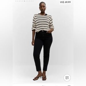 Mango black mom Jean